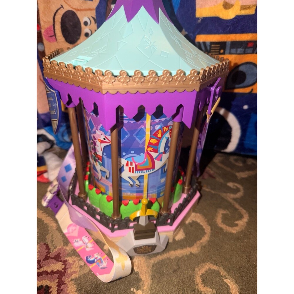 Disney Parks 2025 Prince Charming Carousel Joey Chou Popcorn Bucket Light Music - Picture 3 of 5